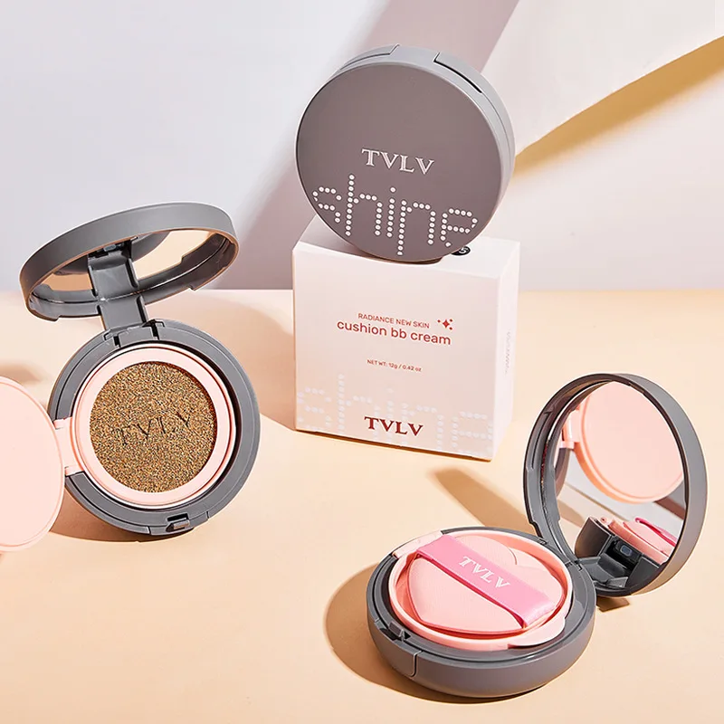 Creme BB TVLV Concealer Cushion 5 Cores Hidratante e Iluminador para Maquiagem Facial