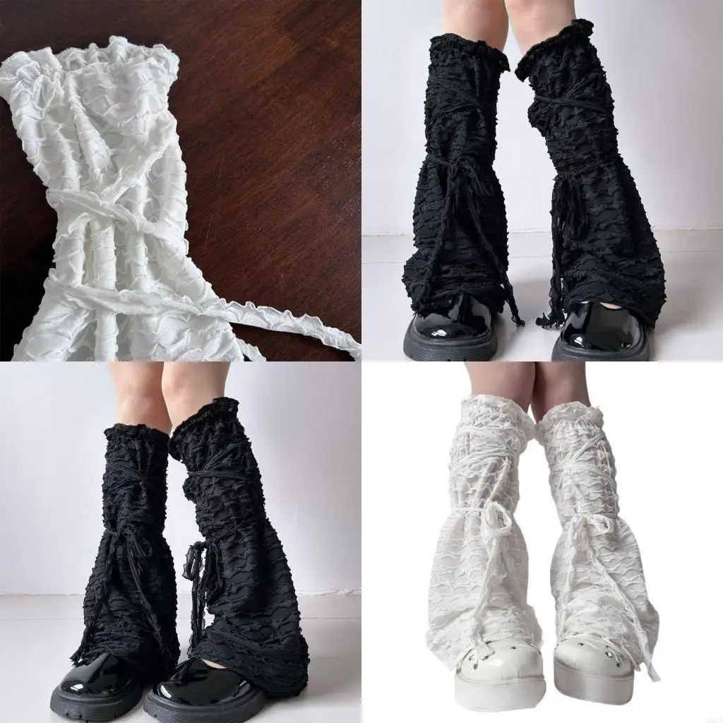 

M6CD Women's Leg Warmers Ballet Leg Warmers Sheer Mesh Leg Socks Streetwear