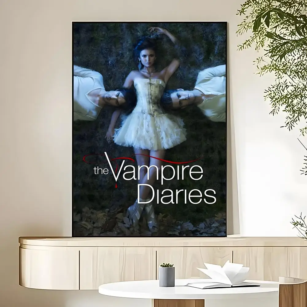 Movie The Vampire Diaries Poster HD Art Sticky Wall Waterproof Home Living Room Bedroom Bar Aesthetic Decoration
