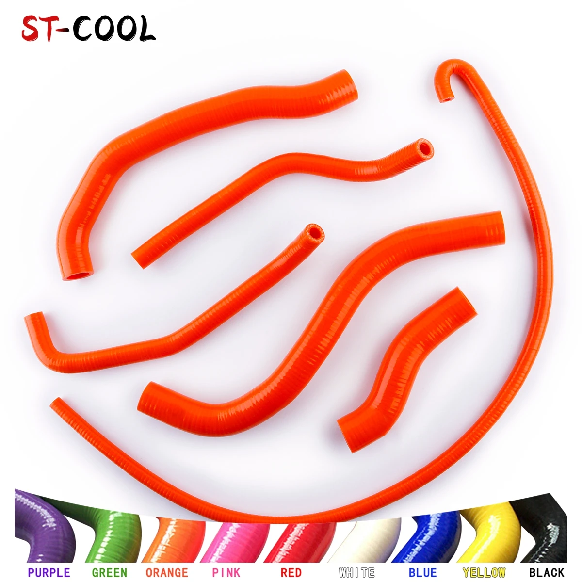 

FOR SUZUKI GSXR 600 750 SRAD 1996 1997 1998 1999 2000 High Performance Radiator Hoses Kit Silicone Tubes 6Pcs 10 Colors