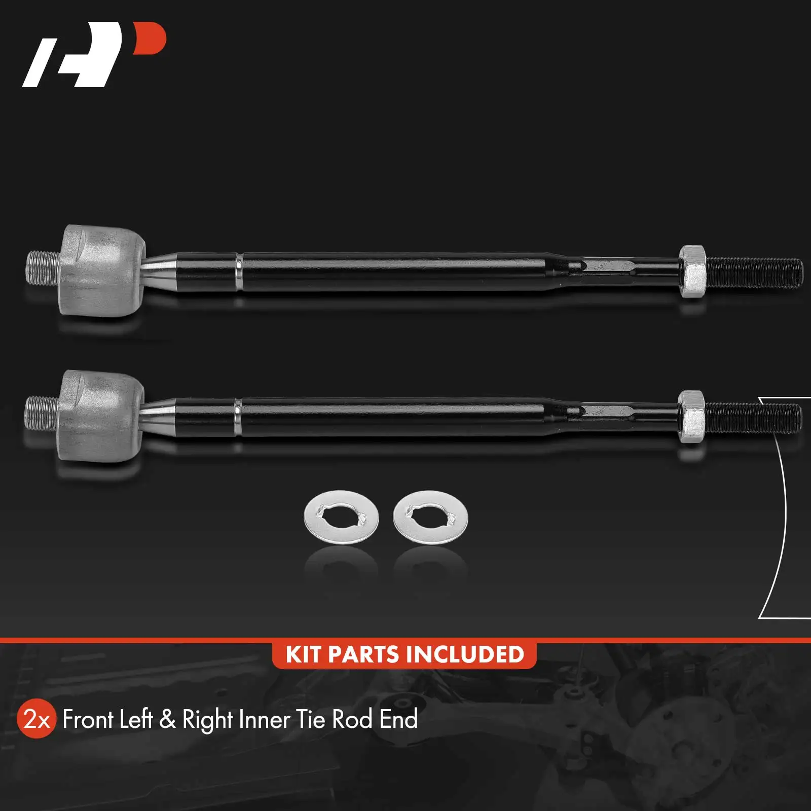 A-Premium 2x Front Inner Tie Rod End Kit for Honda Odyssey 2011 2012 2013 2014 2015 2016 2017