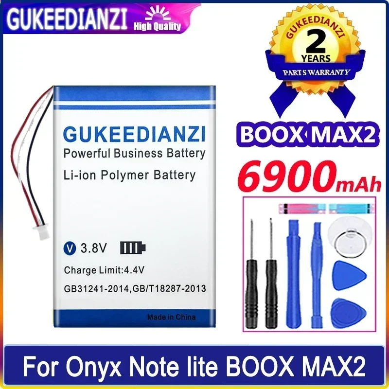 

Аккумулятор большой емкости мобильный телефон 6900 мАч для Onyx BOOX Note lite MAX 2 MAX2 2588158, батарея для электронных книг и смартфонов