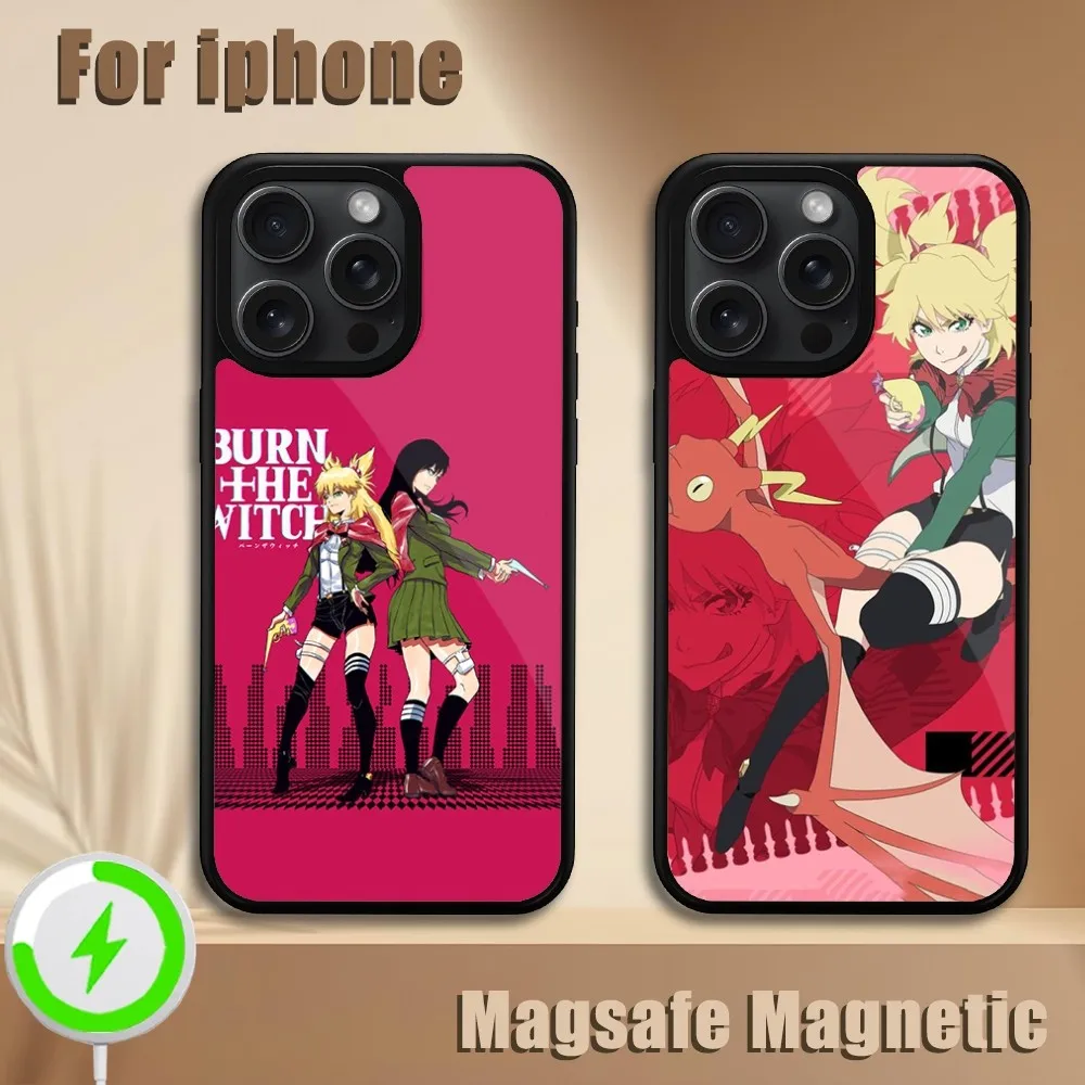 Bilibili Anime BURN THE WITCH  Phone Case For iPhone 11 12 13 14 15 Plus Pro Max Magsafe Magnetic Wireless Charging Cover