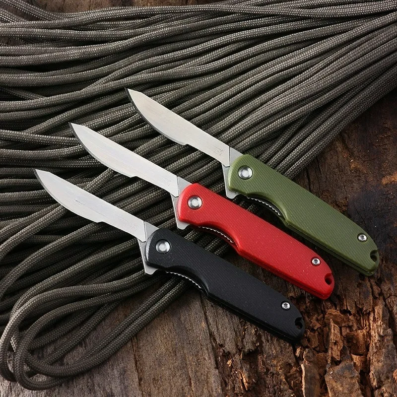 Mini Portable Pocket Knife Carbon Steel Blade ABS Handle edc multitool knives utility Outdoor Folding Scalpel  Open Box Tools