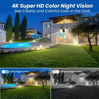 Vstarcam 4K WiFi Solar Security Battery Camera 5MP Wireless Outdoor Battery Powered Cameras Color Night Vision PIR Human Motion Cam 7