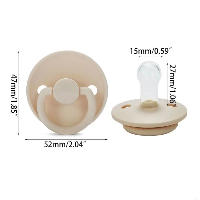 581F 유아용 실리콘 젖꼭지 식품 등급 노리개 BPA 프리 6-18개월