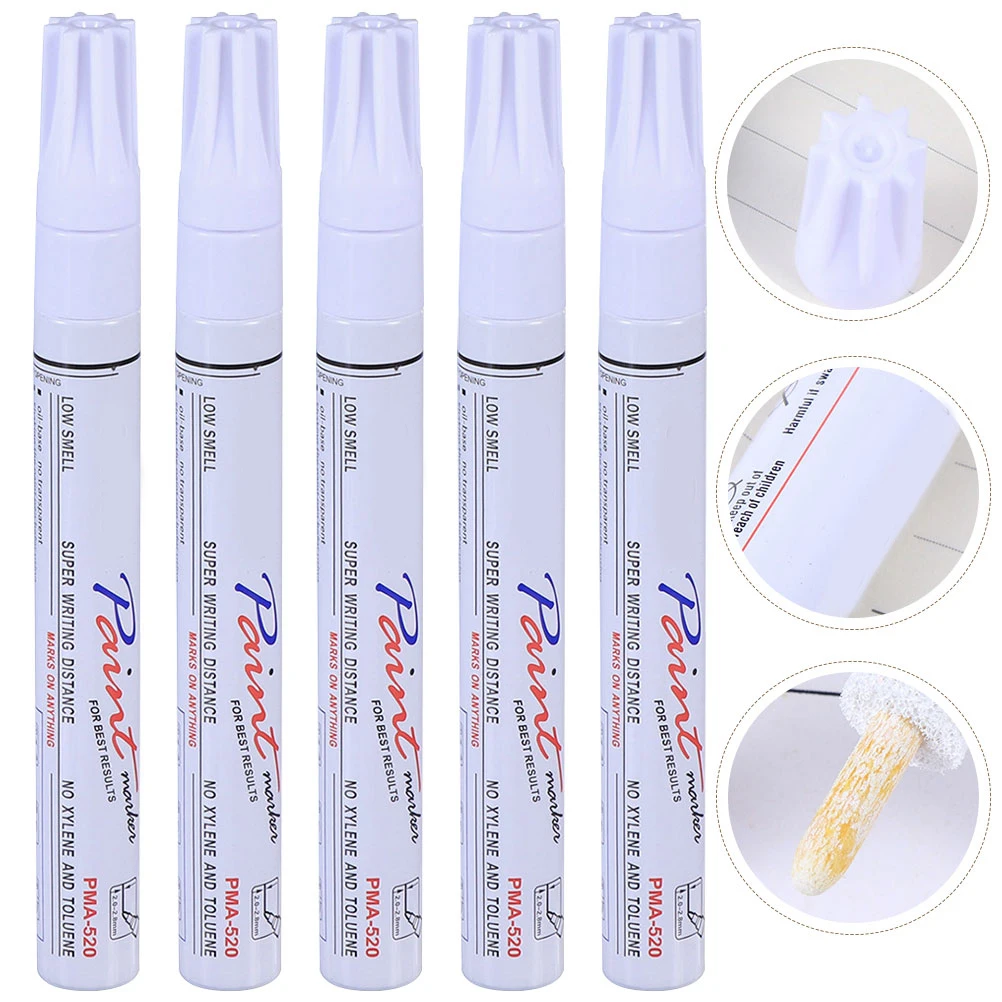 

6 Pcs Car Paint Pen Auto Scratch Repair Tool Plastic Glossy Finish Fine Workmanship Creative Design Simple