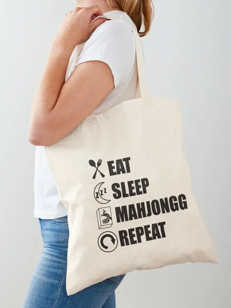 Eat Sleep Mahjongg Repeat Tote Bag Cloth bag Shopper shopper bag women