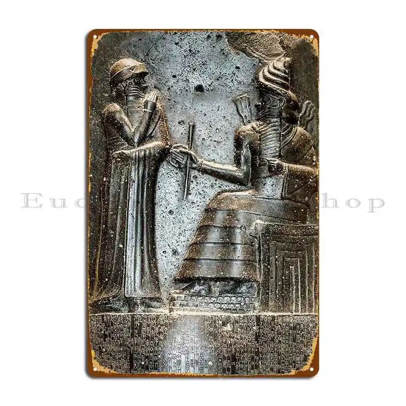 Code Of Hammurabi 02 Metal Sign Living Room Create Garage Decoration Party Club Designs Tin Sign Poster