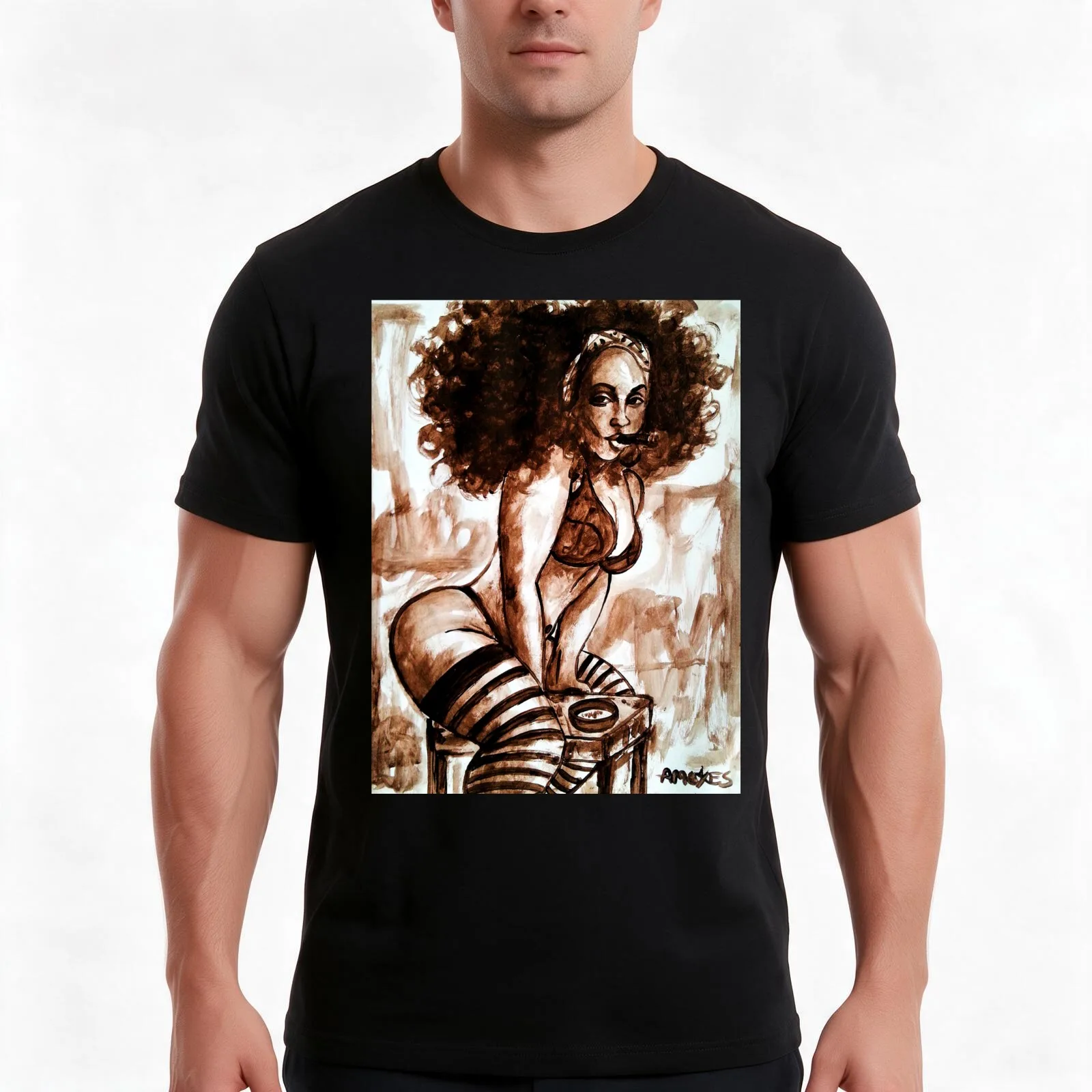 Posing and teasing 25 T-Shirt Summer Casual Cotton Tee Oversized Streetwear Tops Vintage Graphic Print Unisex Men Women