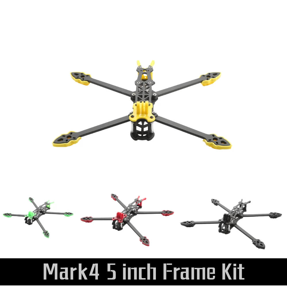 Mark4 5inch 225mm with 5mm Arm Quadcopter Frame 3K Carbon Fiber with Print Parts for 5