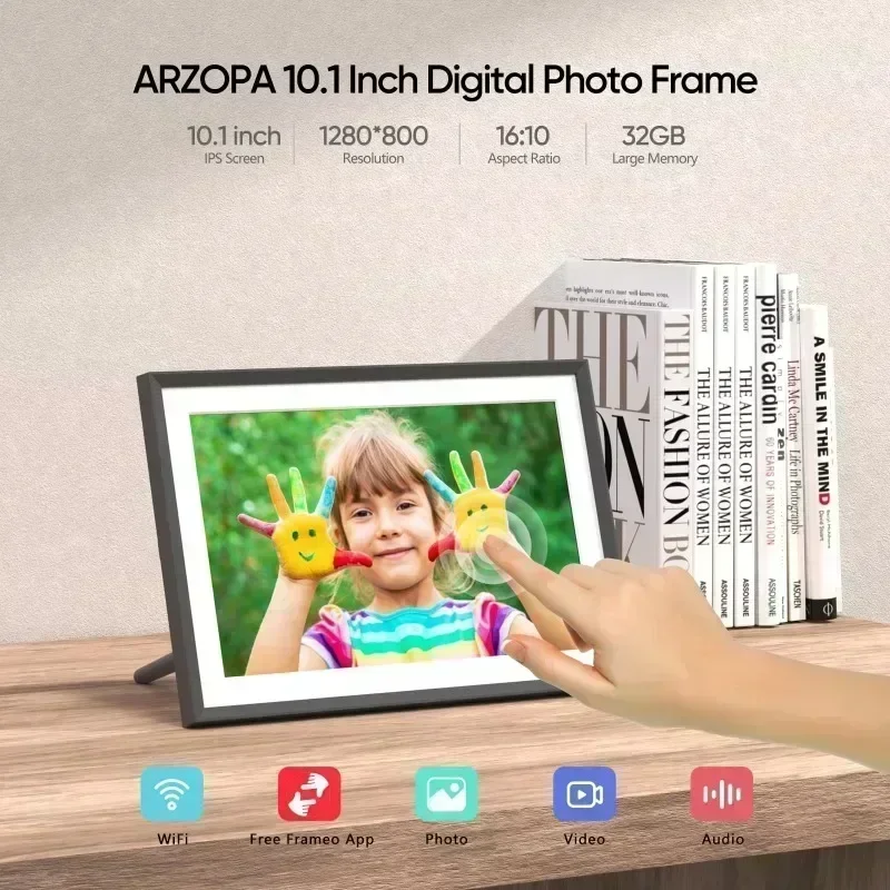 10.1 Inch Touch Video NFT Digital Photo Picture Cuadros Bilderrahmen Lcd Cloud Frameo Digital Photo Frame