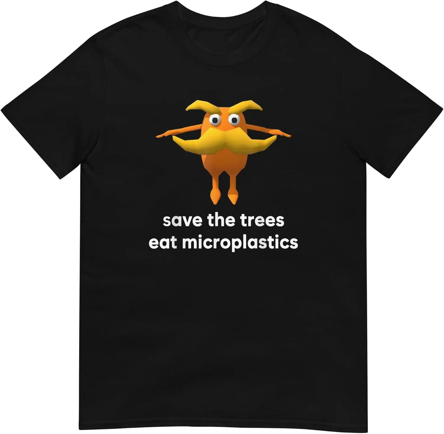 Save The Trees Eat Microplastics Shirt 100% Cotton Trendy Y2K Short-Sleeve Tee – Soft, Quick-Drying, & Moisture-Wicking; Ideal for Sports or Casual Wear; Great Gift for Christmas or Halloween. Environmental.