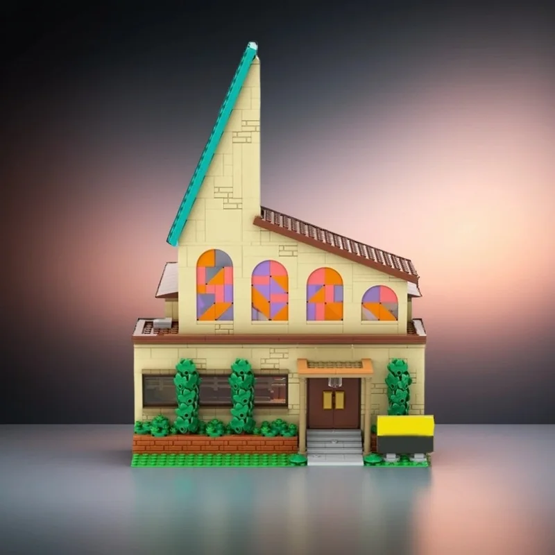 1891pcs MOC Modular Buildings Modular Springfield Church Model Toys Building Blocks Architecture Christmas Gift Assemble Brick