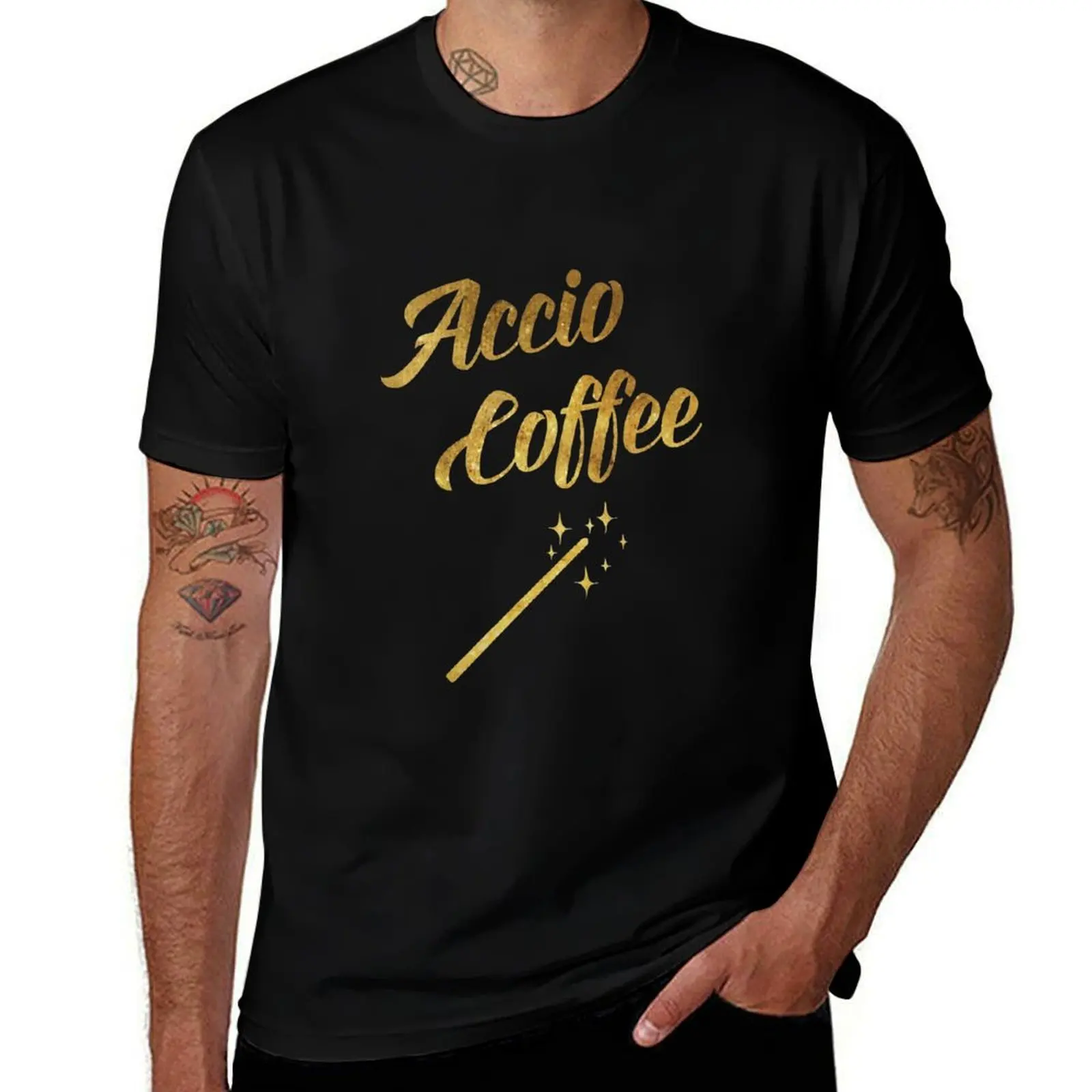 Accio Coffee T-Shirt Breathable Basic Cotton T-Shirt