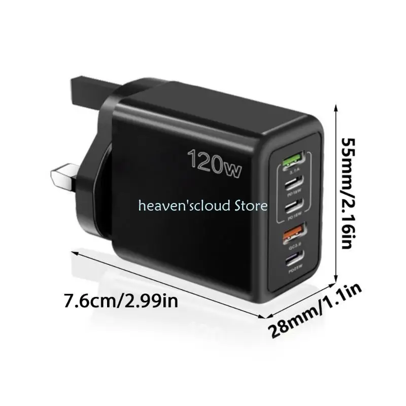 y88b USB C شاحن شحن سريع 120W USB Type C chargers PD QC3.0 ADAPTE الهاتف المحمول