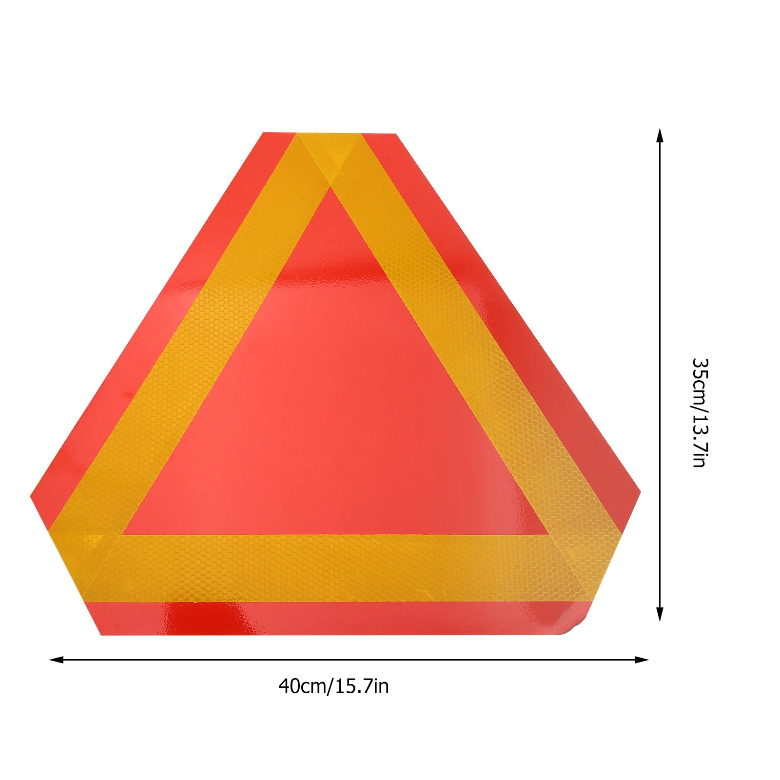 2pcs Triangle Reflectors: Aluminum Slow Moving Vehicle Warning Sign For Golf Carts Farm Tractors Utility Vehicles Reflective