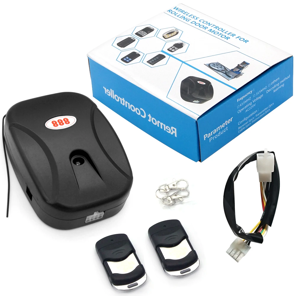 Interruptor RF de 433Mhz, Control remoto Universal para puerta de garaje, Motor de cadena, Mini transmisor, receptor, asistente de trabajo inteligente para el hogar