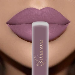 NICEFACE Sexy Lip Gloss Waterproof Nude Matte Liquid Lipstick Long Lasting Cosmetics Lipgloss Lip Stain Tint Beauty Lip Makeup