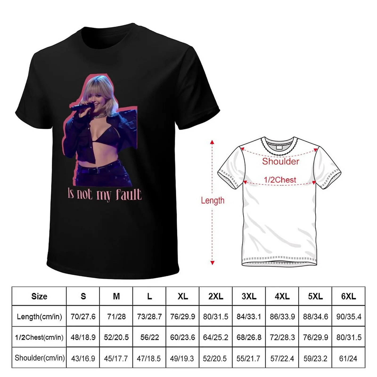 Reneé Rapp Not My Fault Mean Girls T-Shirt Work Style Casual T-Shirt