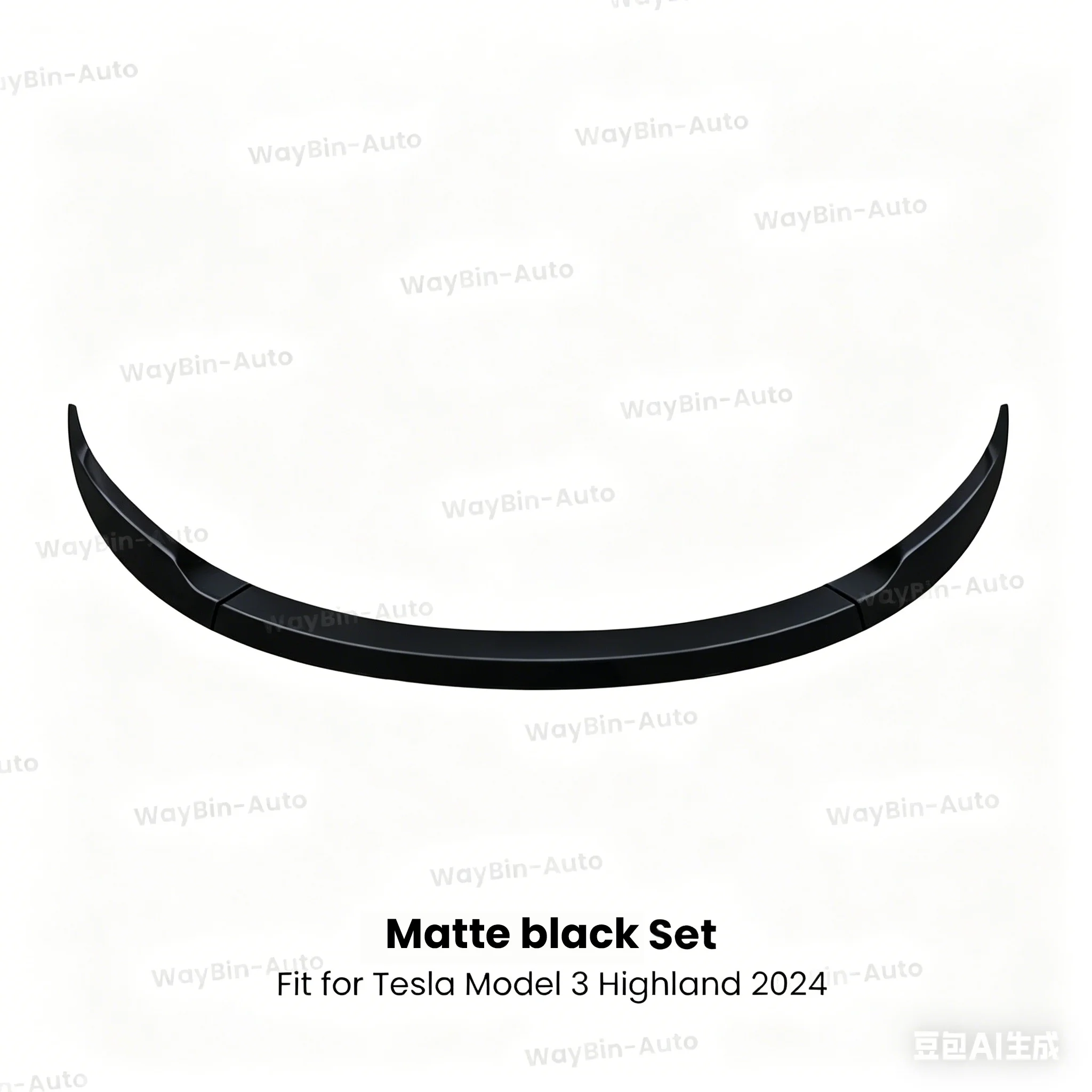 1 set matte black