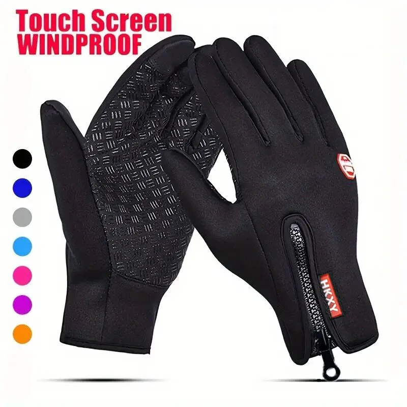 1 Paar warme Thermo-Winterhandschuhe mit Touchscreen |   Handschuhe zum Fahren, Laufen, Radfahren