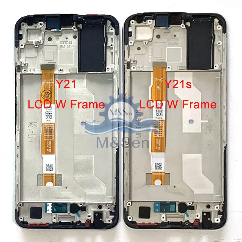 

6.51" Original M&Sen For VIVO Y21 LCD V2111 Display Screen +Touch Panel Digitizer Frame For BBK VIVO Y21S V2110 LCD