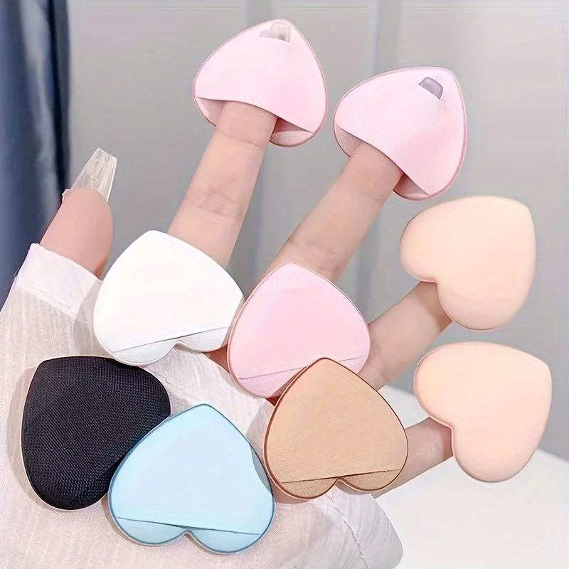 20pcs Finger Air Cushion Sponge Powder Puff Set, Makeup Puff, For Liquid Foundation, Powder Foundation, Concealer.