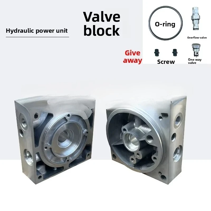 Hydraulic Oil Circuit Block Valve Block Hydraulic Pump Station Power Unit Valve Block Stacker Lift Table Accessories