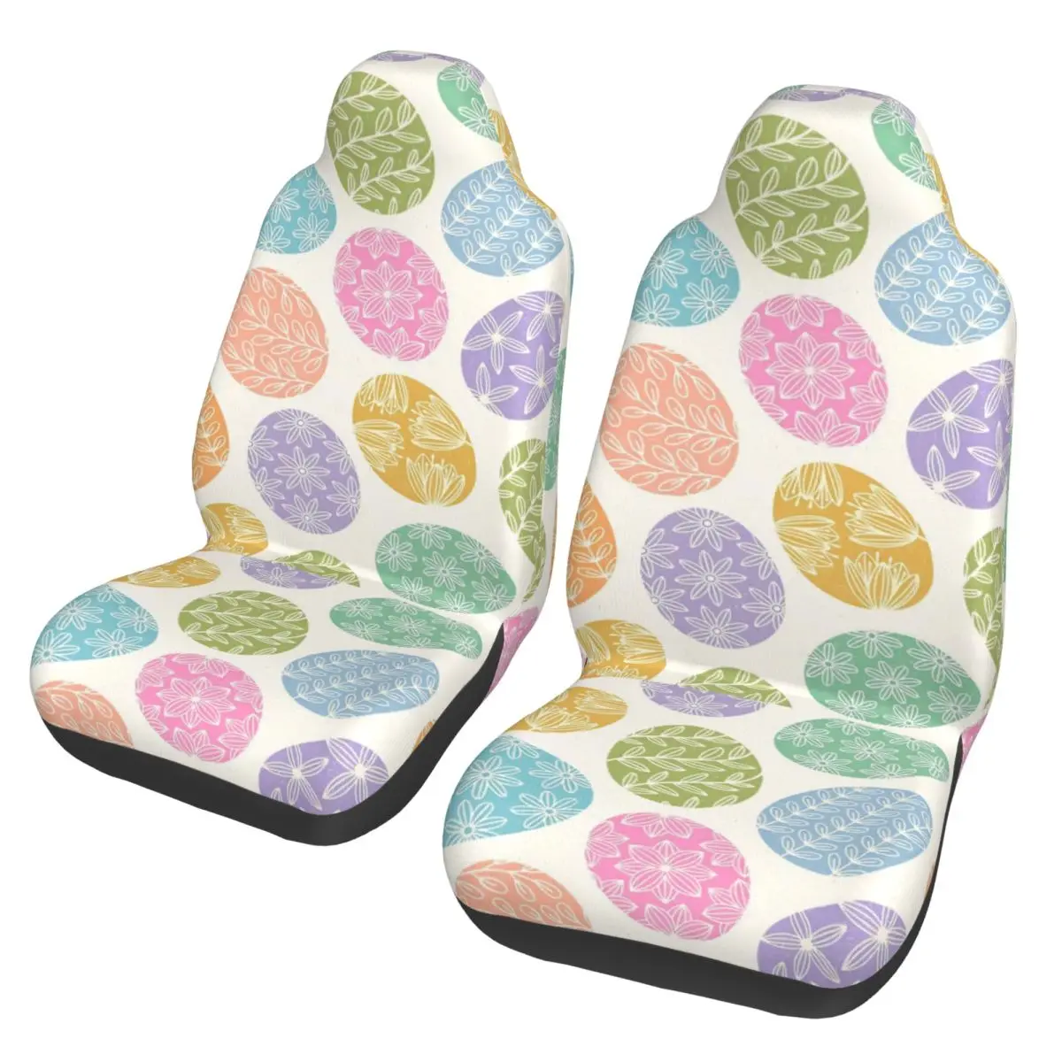 

Happy Easter Eggs Car Seat Cover Protector Interior Accessories Suitable For All Kinds Models Car Seat Protector Hunting
