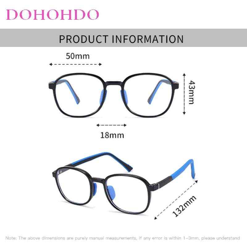 Children Blue Light Glasses Without Graduation Kids Boy Girls Clear Computer Spectacles Zero Prescription Medical Glasses Frames