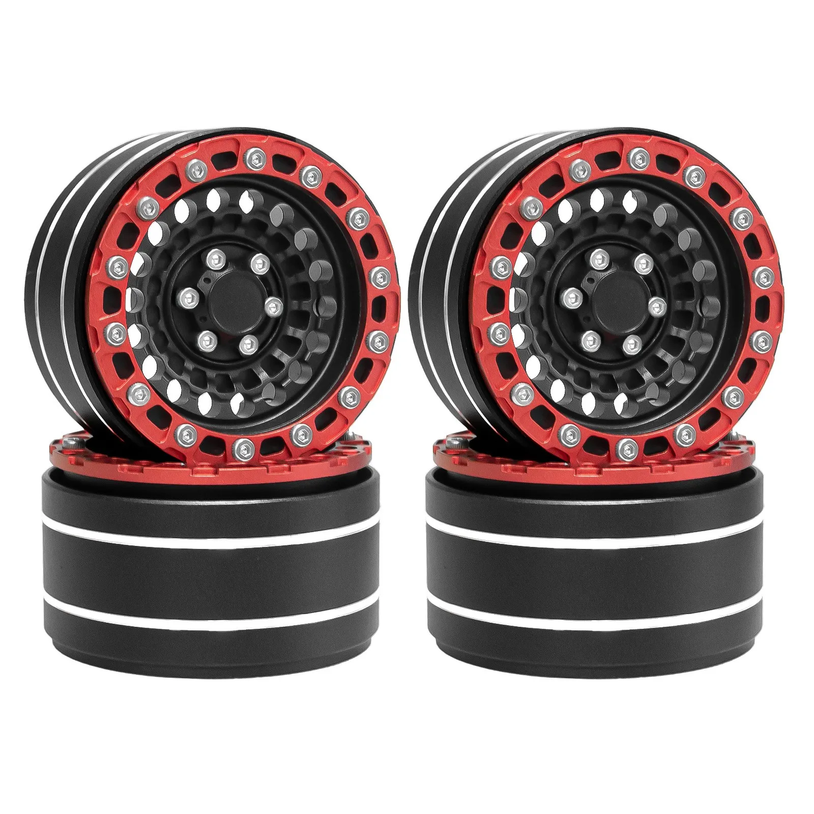 4Pcs 1.9 Inch Metal Colorful Wheel Hubs RC Crawler Accessories For 1/10 Axial SCX10 RR10 D90 Traxxas TRX4 TRX6 JT4 XT4 AT4