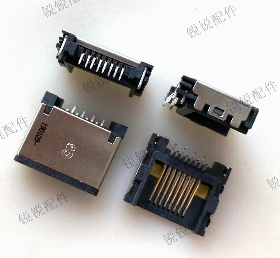 For  ASUS Lenovo HP notebook RJ45 network socket 12P with light half half port socket
