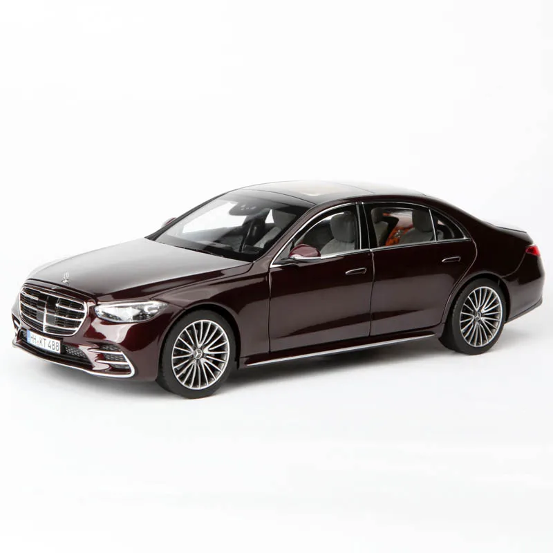 Diecast 1/18 Scale S-Class 2021 Alloy Car Model Collection Souvenir Display Ornaments Vehicle Toy