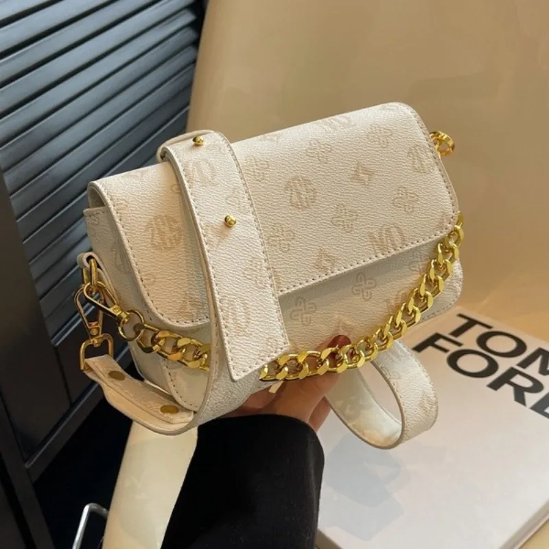 Il nuovo design del marchio di lusso dell'autunno 2025, catena versatile, borsa a tracolla da donna di nicchia e borsa a tracolla singola