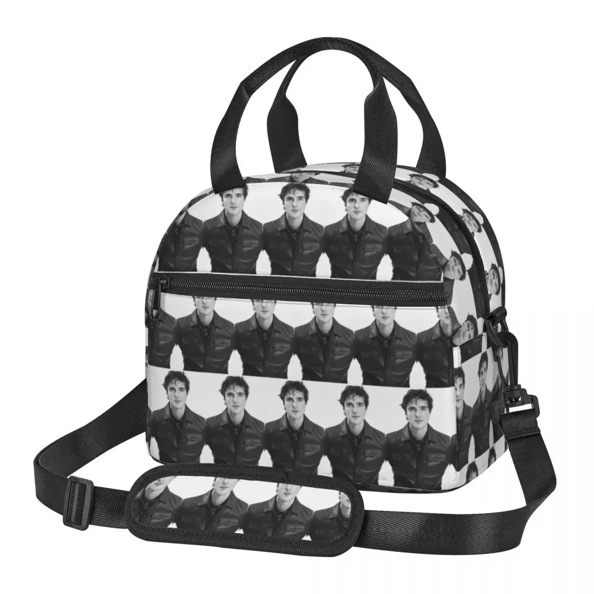 Jacob Elordi Australian Actor Insulated Lunch Bag for School Bento Storage Food Boxes Leakproof Cooler Thermal Lunch Box Tote