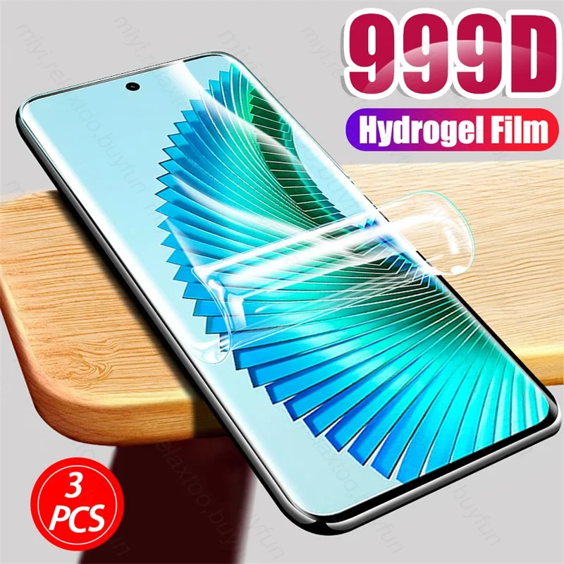 3PCS 999D Curved Soft Hydrogel Film For Honor Magic6 Lite 5G Screen Protector Not Glass Onor Honer Magic 6 Lite 6Lite Light 2024