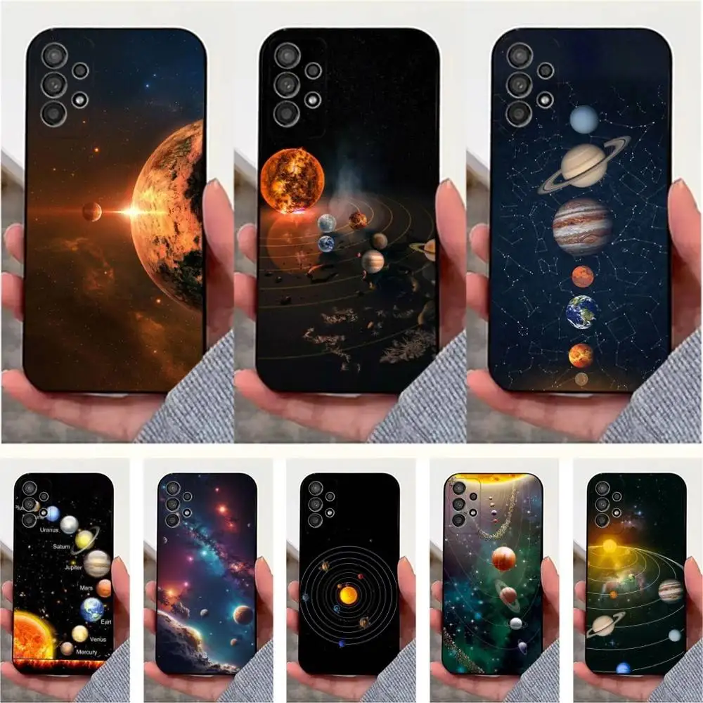 

Space Art Planet Stars Phone Case For Samsung S25,S24,S23,S22,S20,S21,S10,Ultra,Plus,Lite,FE,Soft Silicone Black Cover
