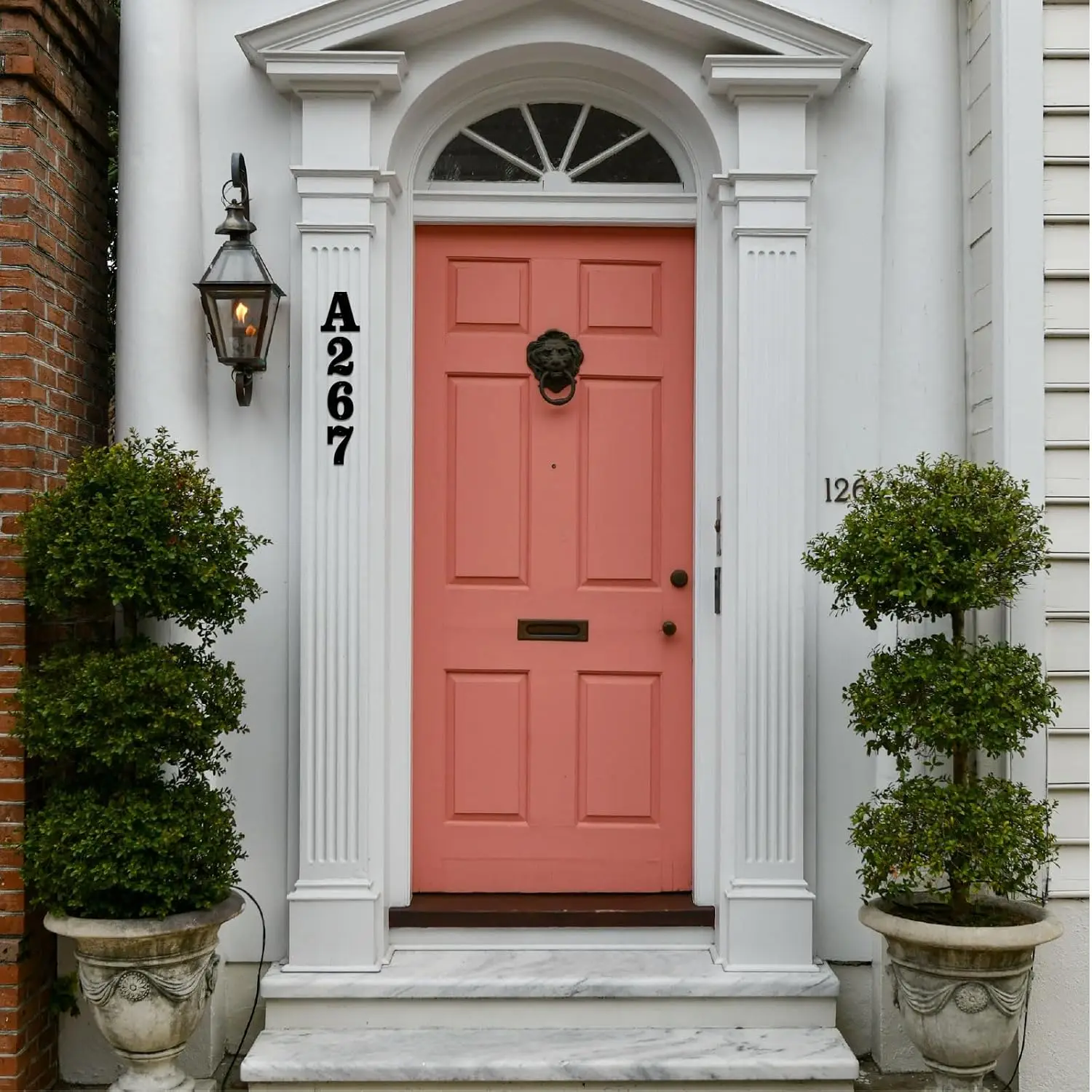 Metal House Numbers Address Letters Sign Street Plaque Garden Door Decor