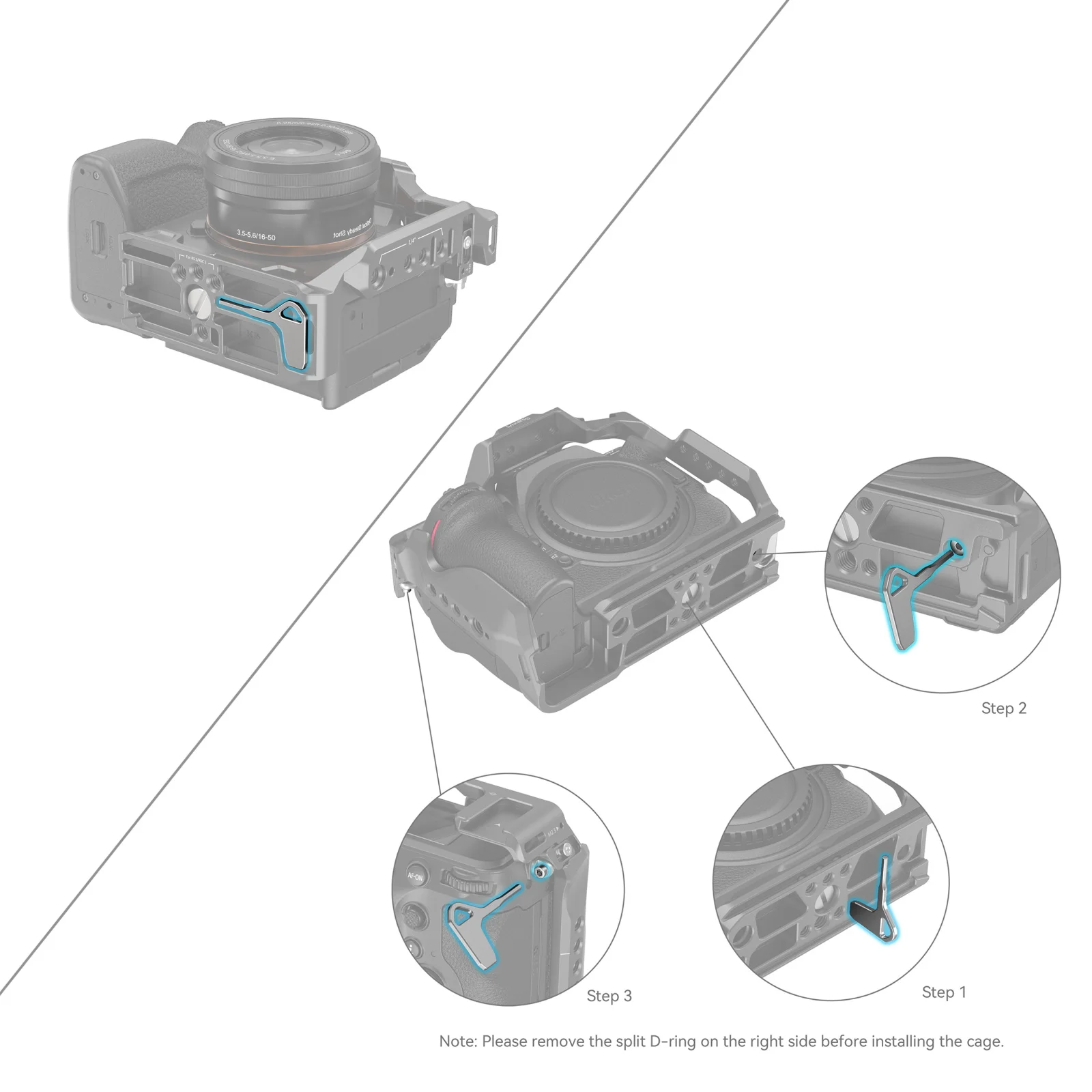 Il set di viti SmallRig in acciaio inossidabile con cacciaviti include 2 viti M3x5 e 2 viti M4 per gabbia, staffa a L, maniglia -4385