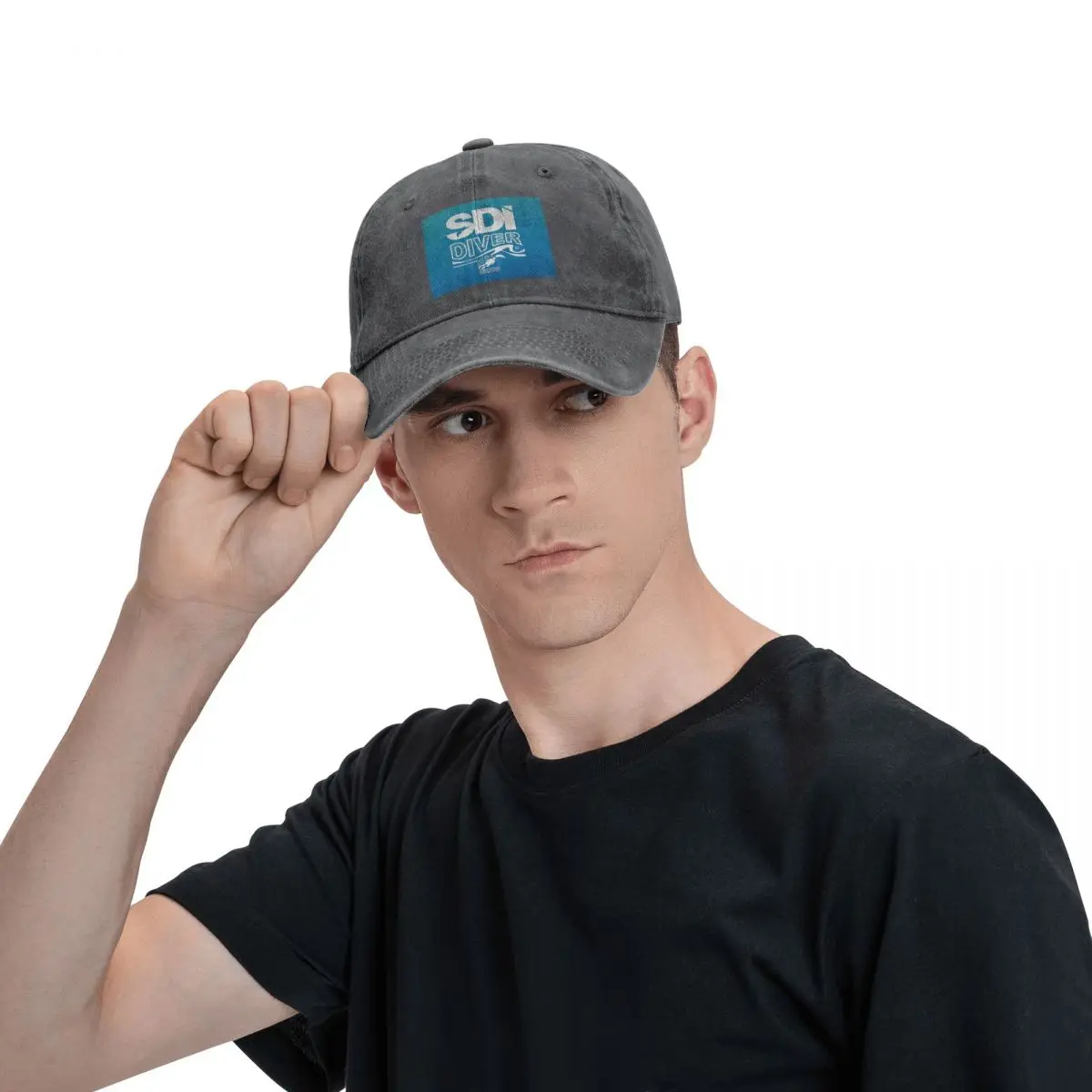 Scuba Diving Dive Diver Sea Snorkeling Sports Baseball Caps Snapback Denim Fabric Hats OutdoorCowboy Hat for Unisex