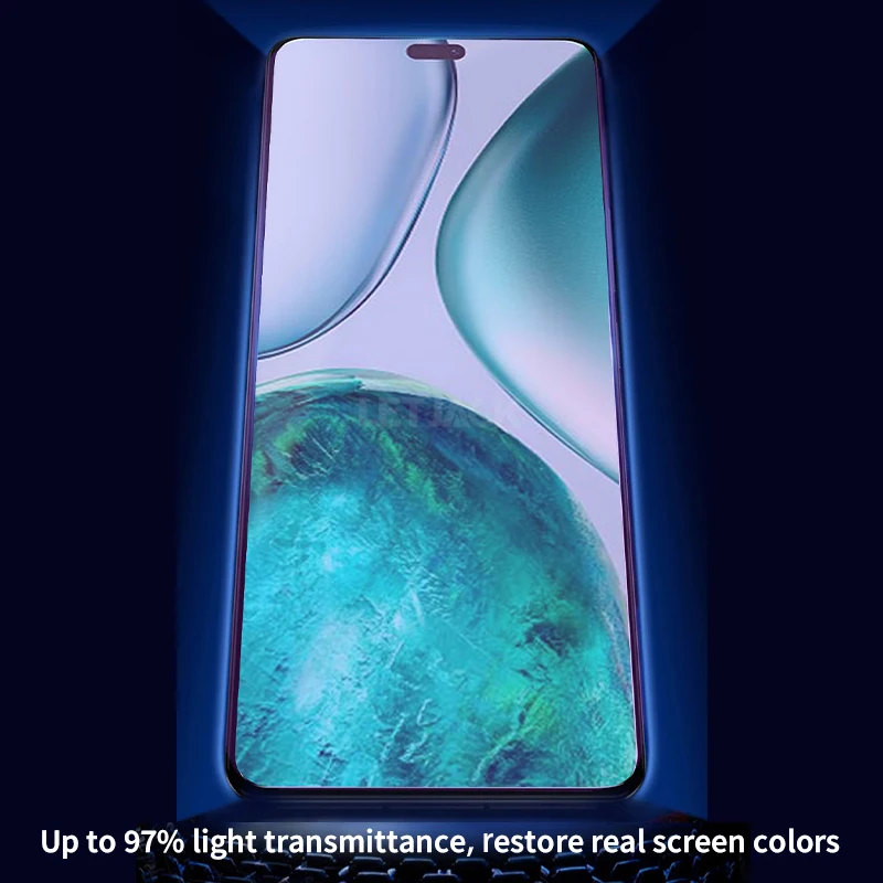 2-4 قطعة زجاج واقي مضاد للضوء الأزرق لهاتف Honor X8c X7c X9c Smart X8b X7b X6b X5b Plus X70i X60i X60 GT واقيات الشاشة