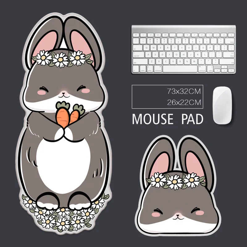 Large Mouse Pad Set Keyboard Cartoon Super Cute Big Desk Computer Mousepad Office Table Mat Mouse Pads Gaming Accessories