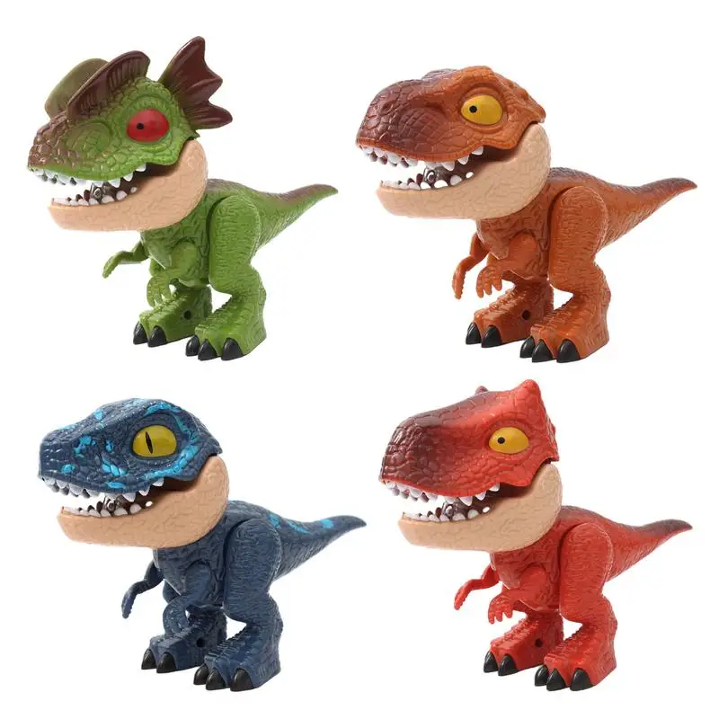 5 In 1 Creative Stationery Set Dinosaur Model Pencil Sharpener Ruler Eraser Stapler Set Students Learning Tools Toys for Kids