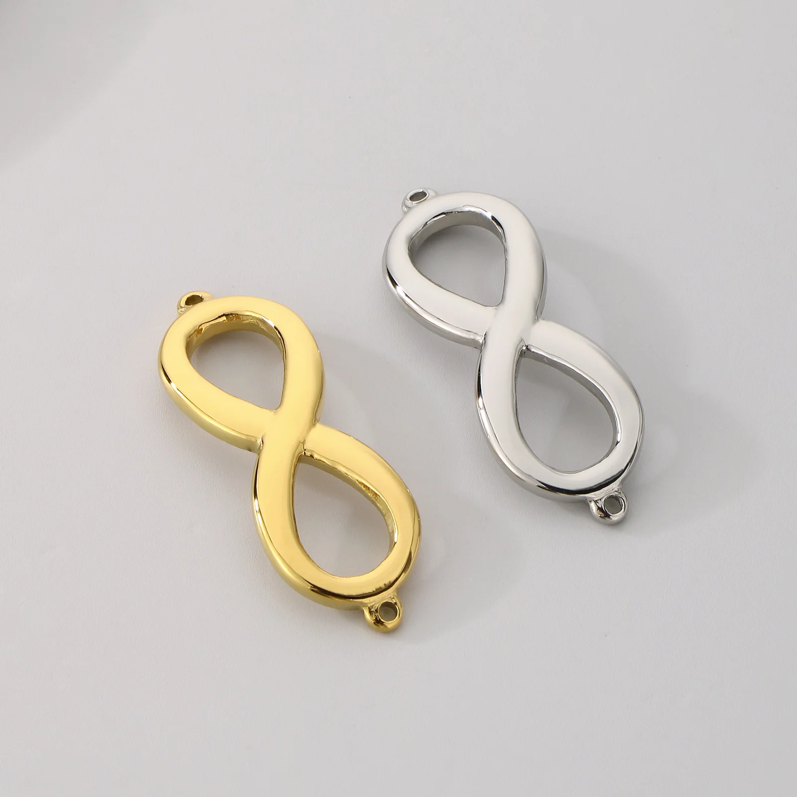 2 قطعة/الوحدة الفولاذ المقاوم للصدأ إنفينيتي رمز قلادة سوار ذاتي الصنع إكسسوارات عقد لصنع المجوهرات والاكسسوارات #6