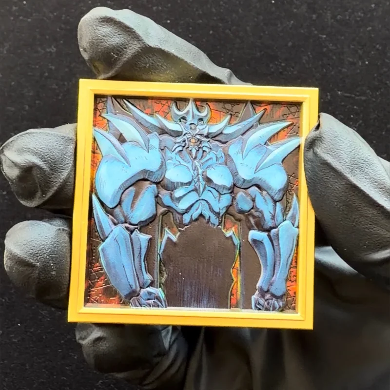 Selbstgemachtes Yu-Gi-Oh! Herzverändernder Metall-Dreidimensionaler Magnetischer Kühlschrankaufkleber Blauäugiger Weißer Drache Geschenkspielzeug