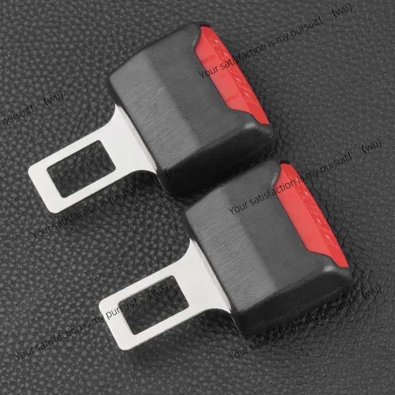 2Pcs Car Seat Belt Clip Extender Safety Seatbelt Lock Buckle Plug Thick Insert Socket Extender Safety Buckle Car Accessories
