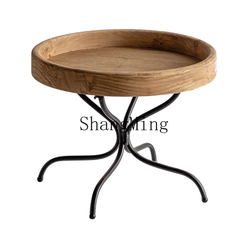 

ZYY log color afternoon tea cake fruit and vegetable tray simple wooden dessert shop tea tray set