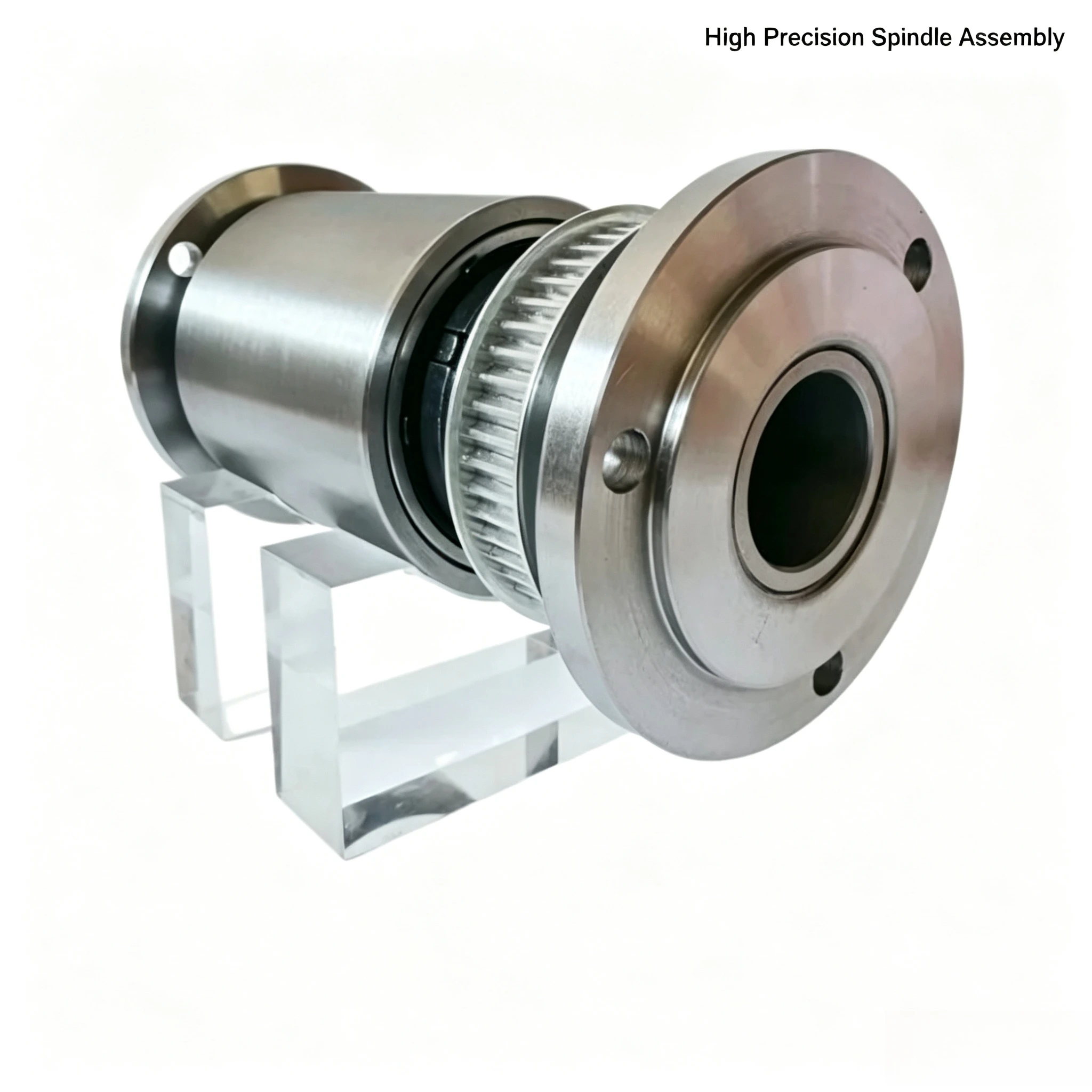 High Precision Double Chuck Spindle Front Rear Flange Large Hole Mount Shaft Special For Billiard Cue Repair Lathe Machining