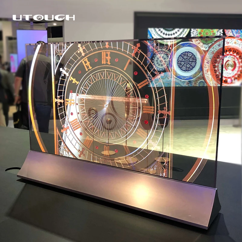 55 polegadas OLED Tela Transparente Desktop Floor Standing Sinalização Digital LG Smart Tv Criativo Touchscreen Display Monitor